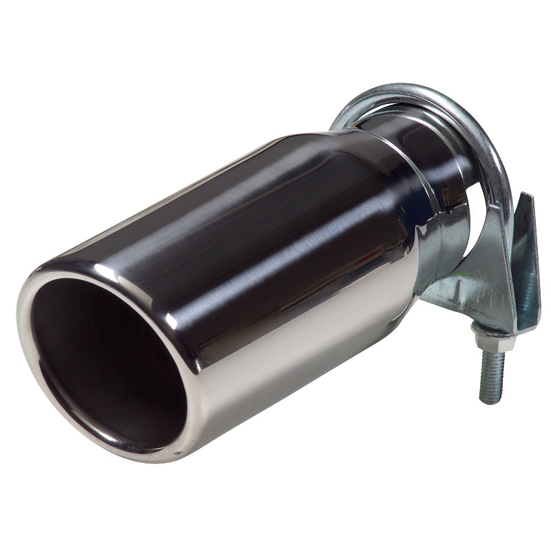 AutoStyle, Terminale di scarico, rotondo 76mm, lunghezza 178mm, connessione 40-58mm