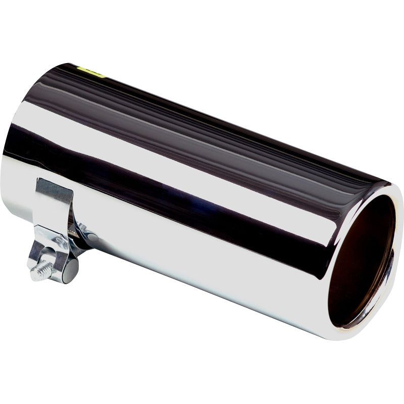 AutoStyle, Terminale di scarico, Inox tondo 76mm L170mm, Connessione 50-60mm