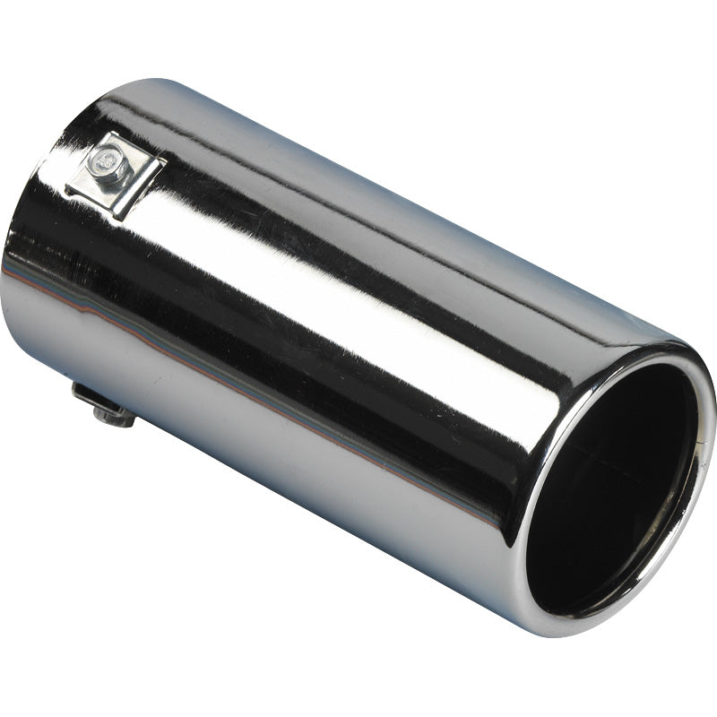 AutoStyle, Terminale di scarico tondo - Cromo - Ø80 x L170mm - montaggio 40-77mm