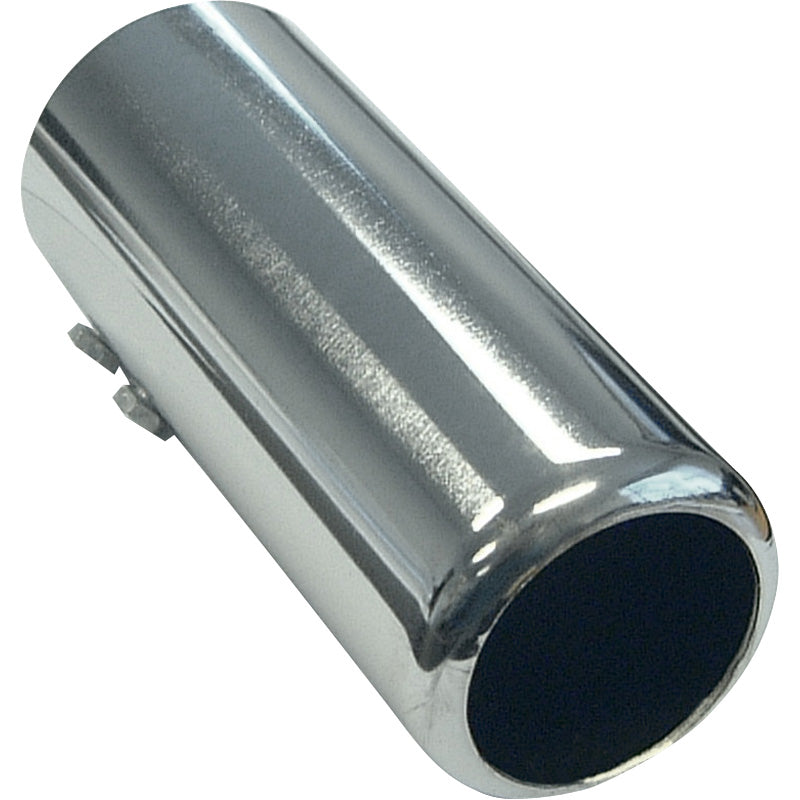 AutoStyle, Terminale di scarico, Acciaio/Cromo, Rotondo 60mm, Lunghezza 150mm, Connessione 53-57mm