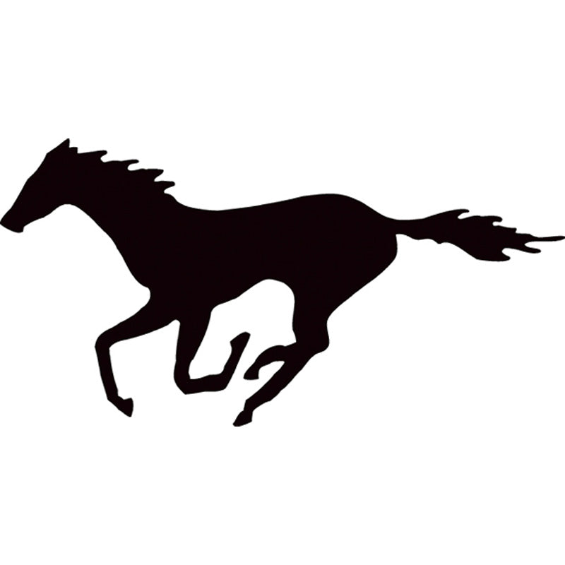 Avisa, Auto Tattoo Galloping Horse - Sort - 22x10.5cm