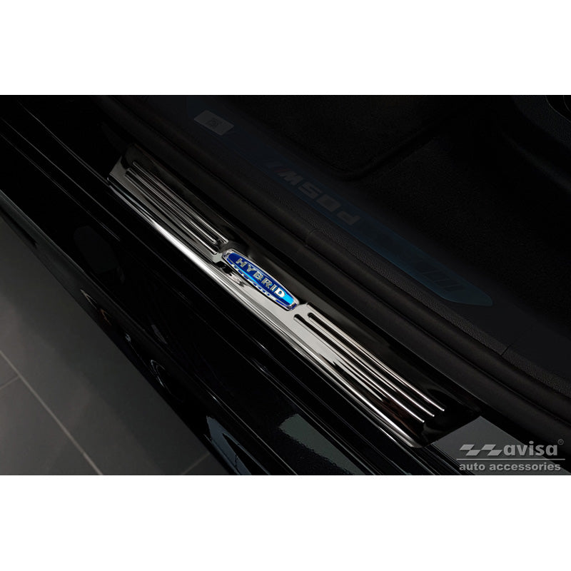 Avisa, Battitacco, Nero, Acciaio inox, adatto a BMW X6 G06 2019- 'Hybrid' - 4 pezzi