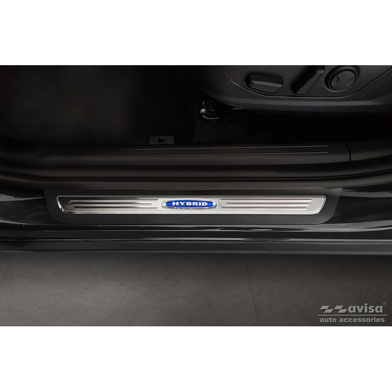 Avisa, Instaplijstbeschermers, Roestvrij staal, past op Kia Sportage V 2021- 'Hybrid' - 2 delen