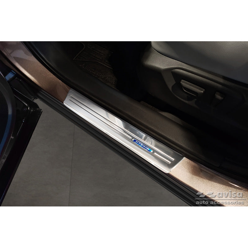 Avisa, Protezioni battitacco, Acciaio inossidabile, adatte per Mitsubishi Eclipse Cross PHEV 2021- 'Hybrid' - 4 pezzi