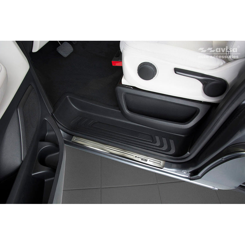 Avisa, protections de seuils, acier inoxydable, compatible avec Mercedes Vito & V-Class W447 2014- - 'Special Edition' - 2 pièces