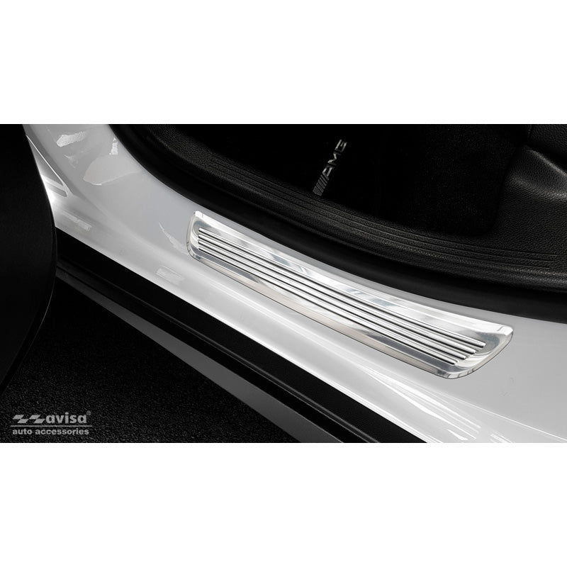 Avisa, Door Sill Protectors, Stainless Steel, Fits Mercedes GLC/GLC Coupe 2015-2019 & FL 2019- 2 pieces (rear doors)