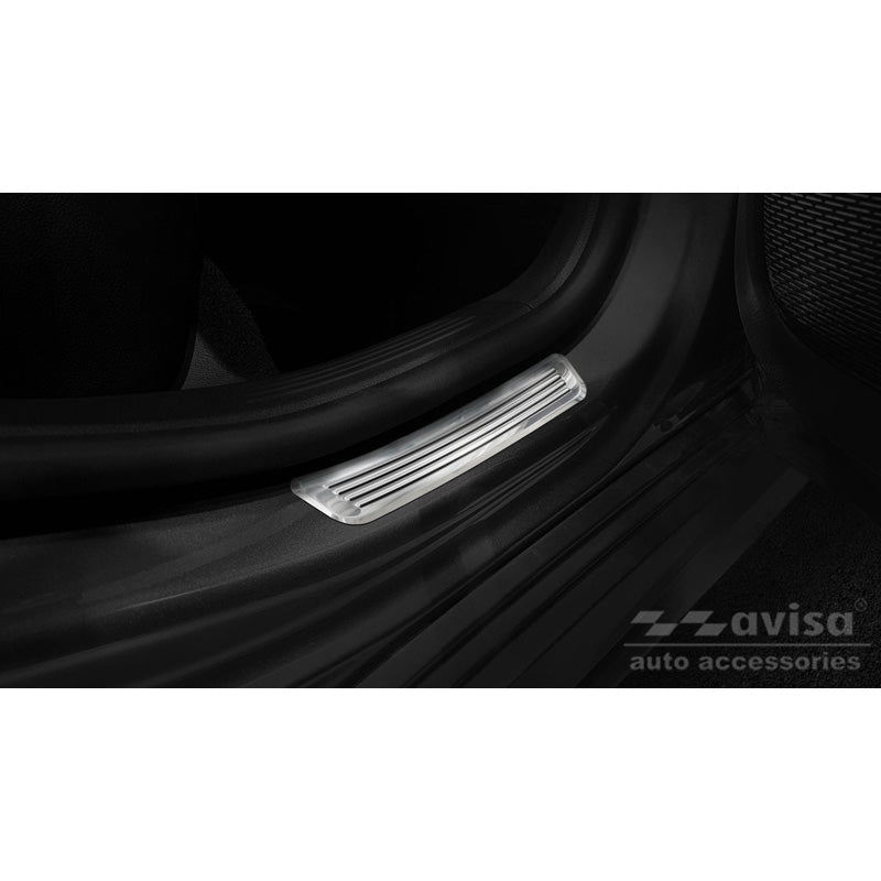 Avisa, Door Sill Protectors, Stainless Steel, Fits Mercedes A-Class W177 HB/Sedan 2018- 2 pieces (rear doors)