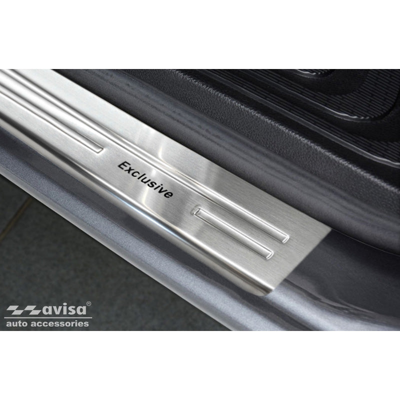 Avisa, Door Sill Protectors, Stainless Steel, Fits Mercedes Vito & V-Class W447 2014- - 'Exclusive' - 2 pieces - Version 2.0