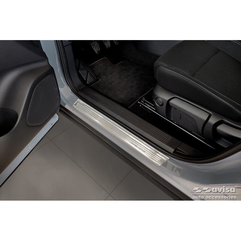 Avisa, Protections d'encadrement de porte Inox argenté - Édition spéciale - lot de 4 - convient à Nissan Qashqai III 2021-