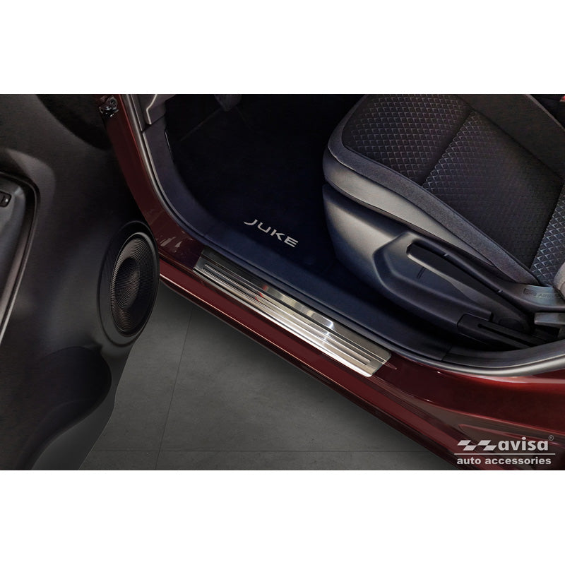 Avisa, nakładki progowe, stal nierdzewna, pasuje do Nissan Juke II (F16) 2019-, 'Lines' – 4 części