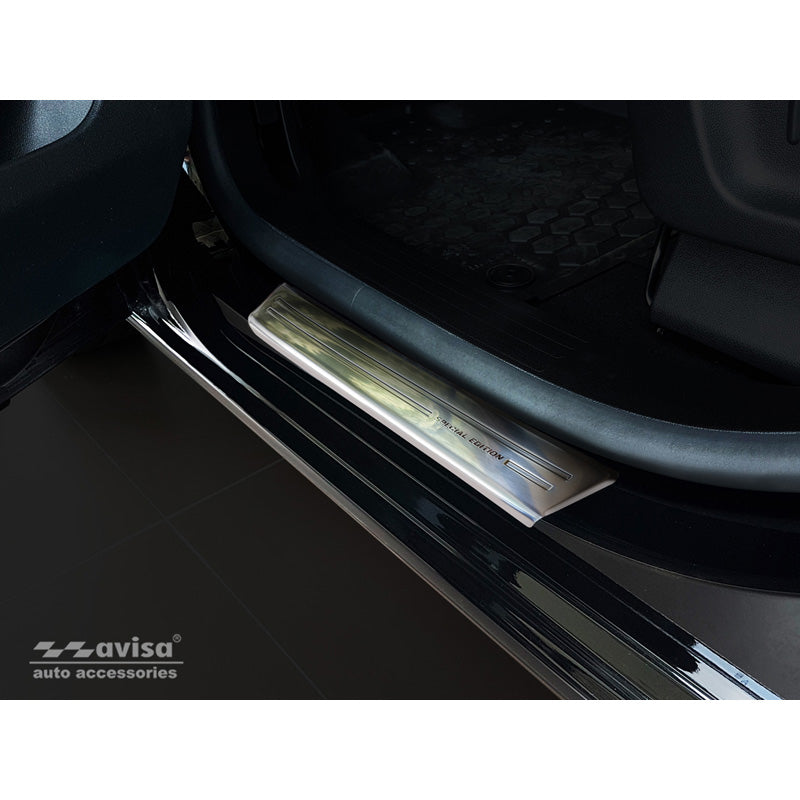 Avisa, prahové lišty, nerezová ocel, vhodné pro Citroen Berlingo Multispace / Peugeot Partner & Rifter / Opel Combo E Life 2018- / Toyota Proace City/Verso 2019- 'Special Edition' - 2-dílné