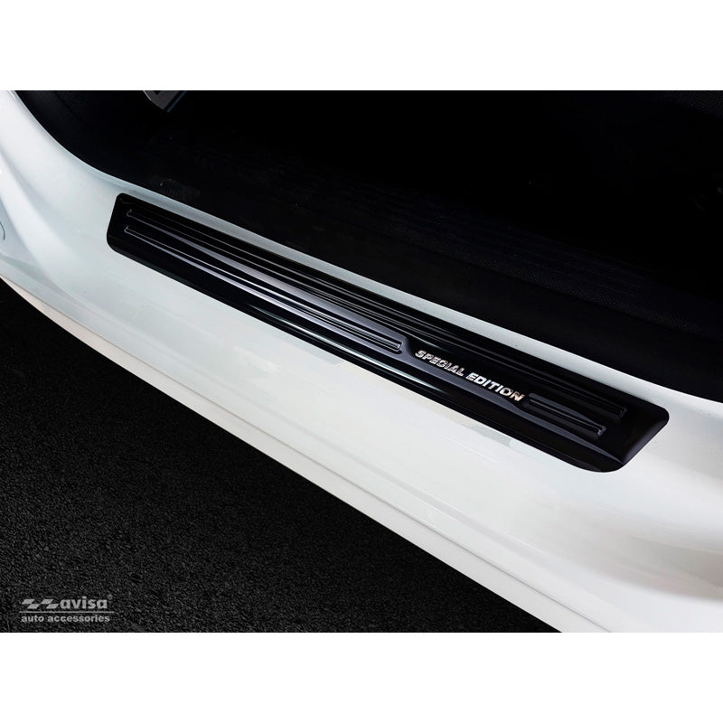 Avisa, Protezioni battitacco, Nero, Acciaio inossidabile, adatte per Peugeot 508 II Sedan/SW 2019- 'Special Edition' - 4 pezzi