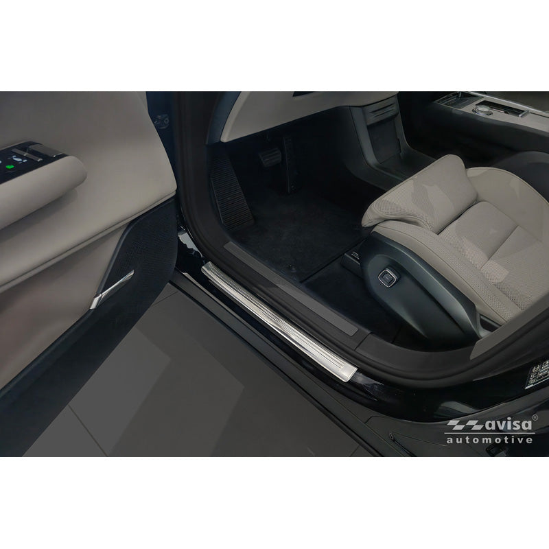 Avisa, práh dveří, nerezová ocel, 'Lines', 4 ks, pasuje na Volvo EX90 (2024-)