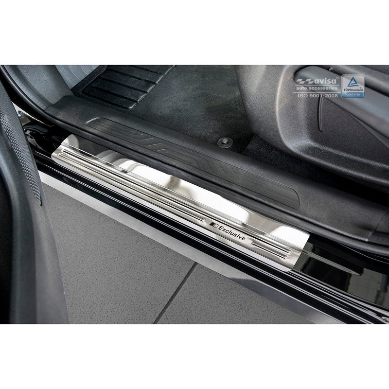 Avisa, Seuils de porte, Acier inoxydable, convient à Renault Kadjar 2015- - 'Exclusive' - 4 pièces