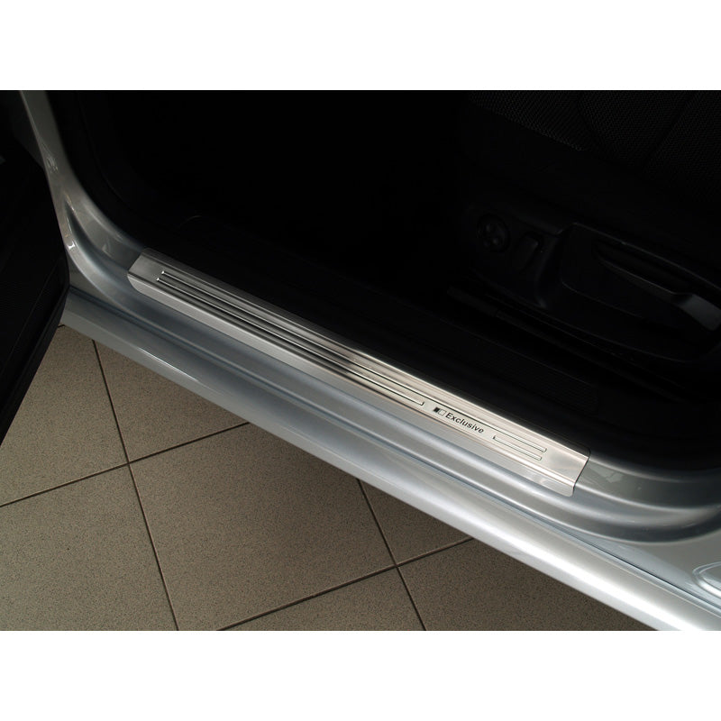 Avisa, Door sill protectors, Stainless steel, Fits Volkswagen Passat 3C Sedan/Variant 2005-2014 - 'Exclusive' - 4 pieces