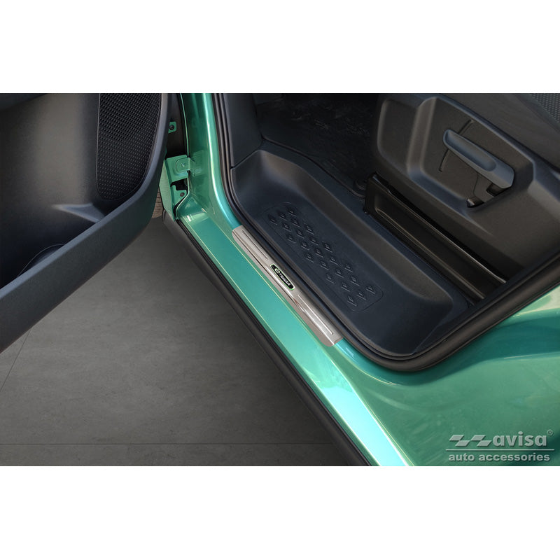 Avisa, Ochranné lišty prahů, nerezová ocel, pasuje na Volkswagen ID.Buzz 2022- 'E-Power' - 2 díly