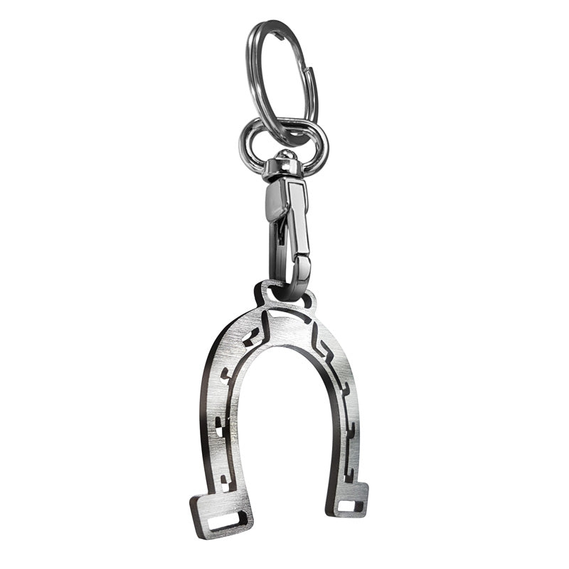 Avisa, Porte-clés fer à cheval - Acier inoxydable - 5,7x11,5cm - Argent