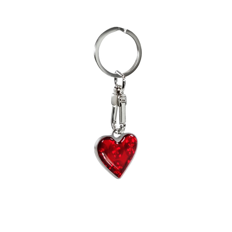 Avisa, Portachiavi, Cuore rosso, Acciaio inossidabile