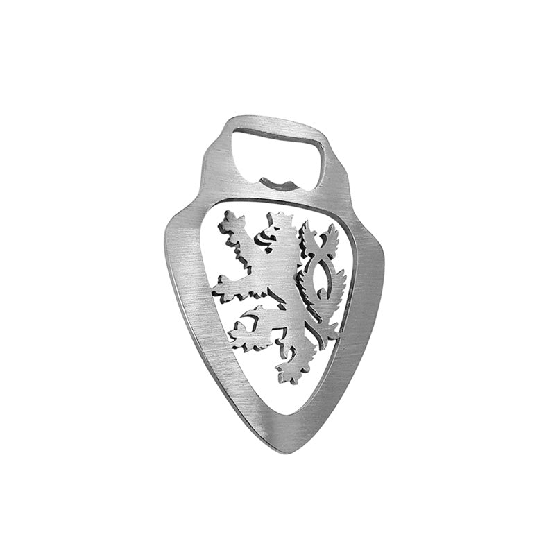 Avisa Ouvre-bouteille en acier inoxydable - 'République Tchèque' (Argent)