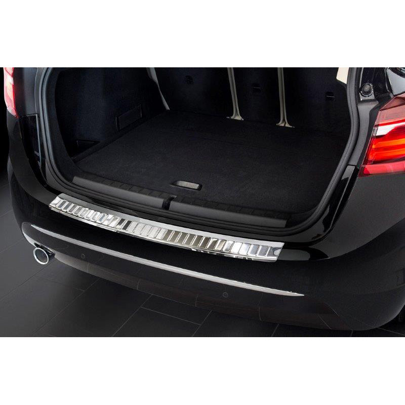 Avisa, rear bumper protector, stainless steel, fits BMW 2-Series F45 Active Tourer 2014-2018 & FL 2018- (excl. M-Sport) 'Ribs'