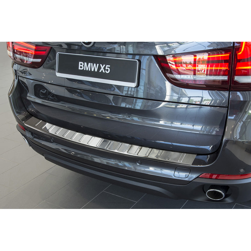 Avisa, rear bumper protector, stainless steel, fits BMW X5 F15 2013-2018 'Ribs' excl. M