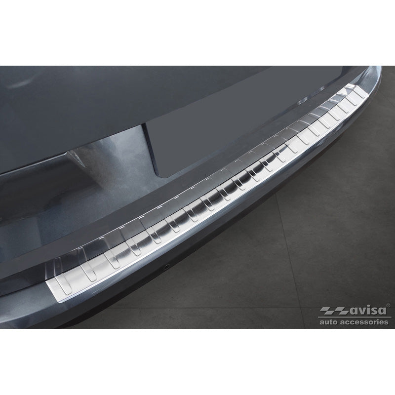 Avisa, Rear Bumper Protector, Stainless Steel, fits Citroën C4 Picasso 2013- & C4 Spacetourer 2018- 'Ribs'