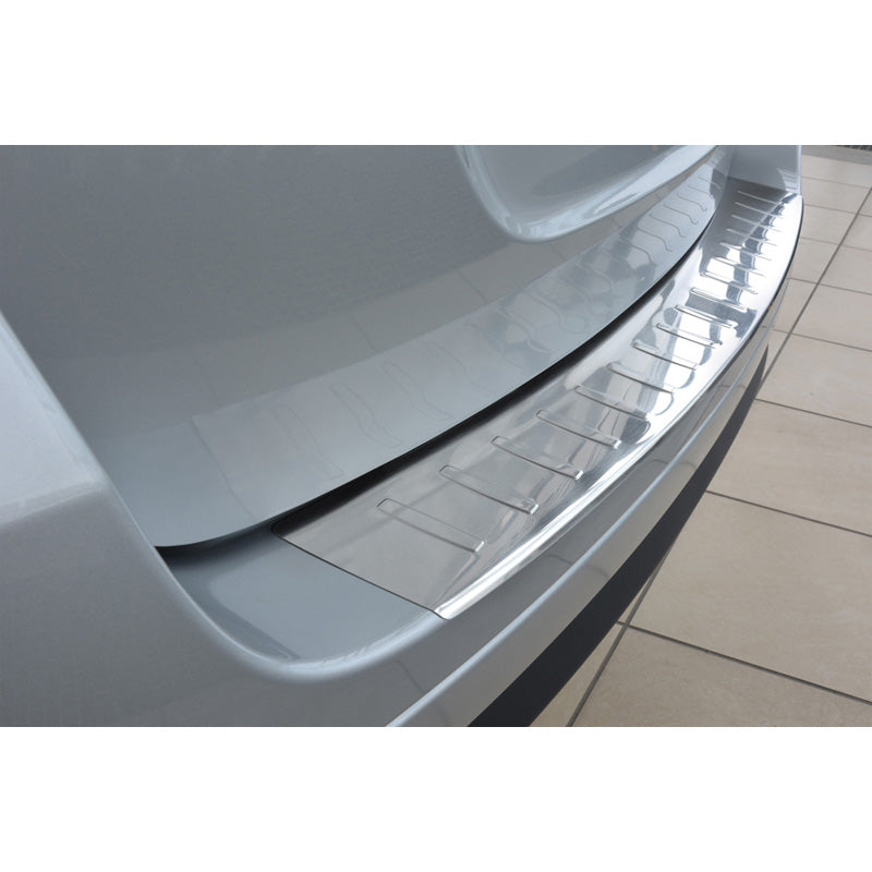 Avisa, protector de parachoques trasero, acero inoxidable, compatible con Dacia Logan MCV 2013- 'Ribs'