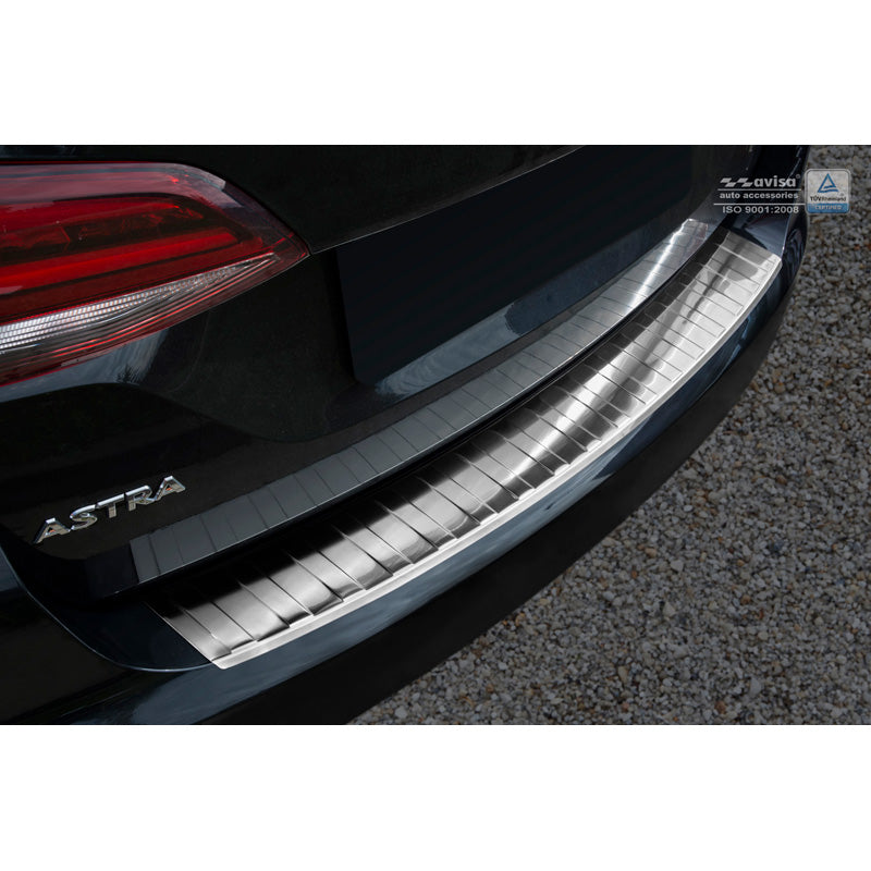 Avisa, Zadní kryt nárazníku, nerezová ocel, pasuje na Opel Astra K Sportstourer 2015-2022 'Ribs'
