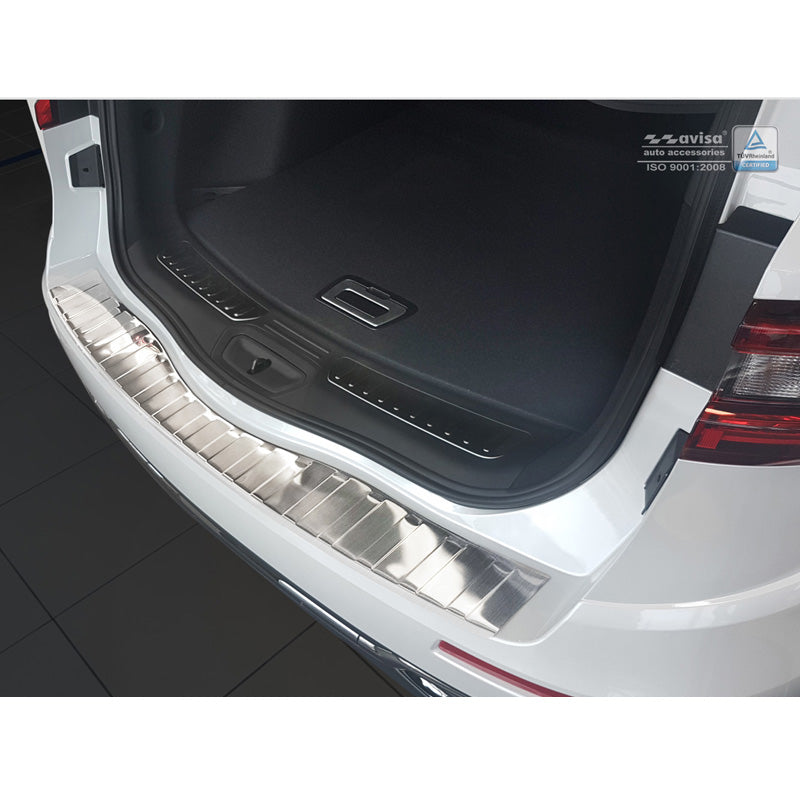 Avisa, Protezione paraurti posteriore, acciaio inossidabile, compatibile con Renault Koleos II 8/2016- 'Ribs'