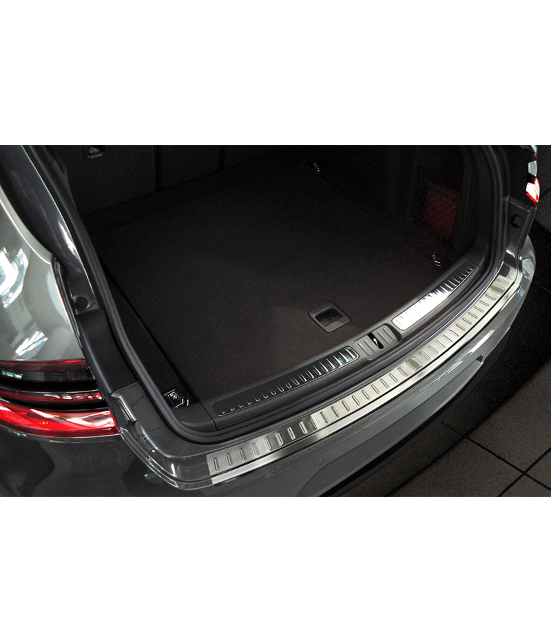 Avisa, protector de parachoques trasero, acero inoxidable, compatible con Porsche Macan 2013-2019 & 2019- 'Ribs'