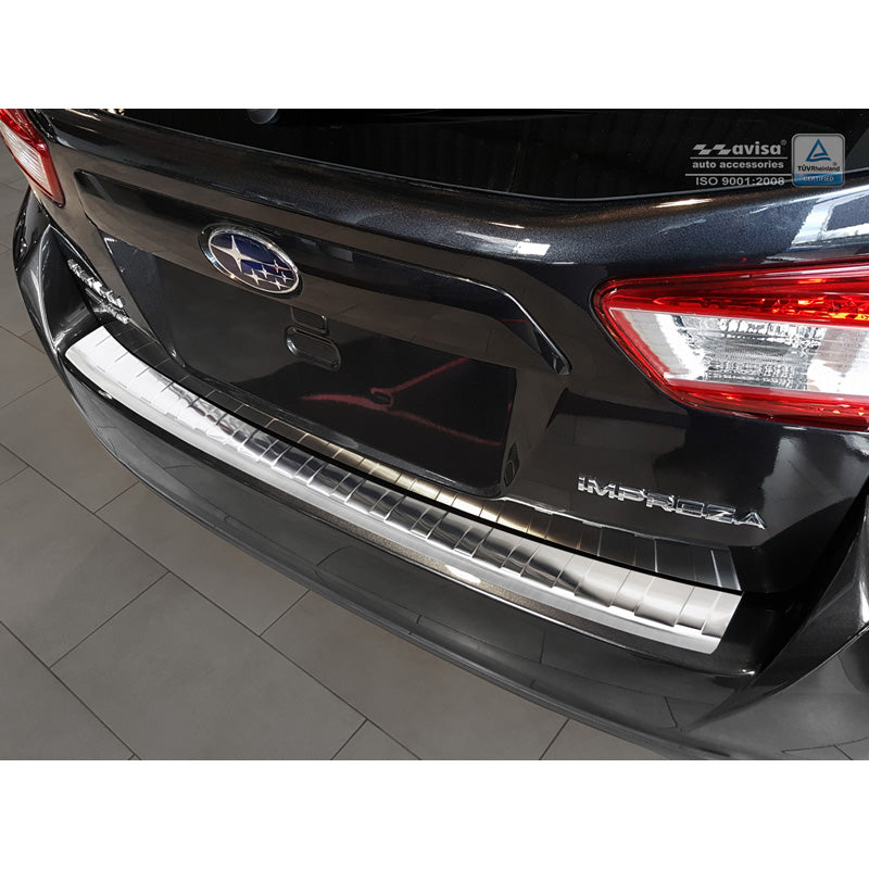 Avisa, Zadní kryt nárazníku, nerezová ocel, pasuje na Subaru Impreza V GT 5-dveřový 2017- 'Ribs'