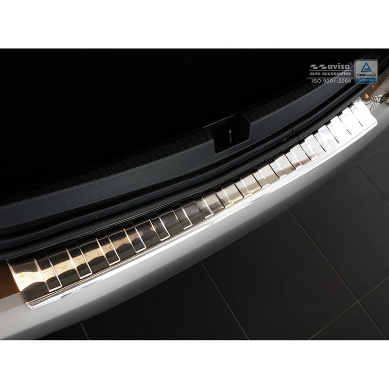 Avisa, Protezione paraurti posteriore, acciaio inossidabile, compatibile con Dacia Duster II 2018-2021 & FL 2021-2024 'Ribs'