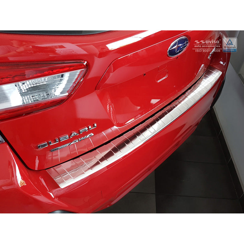 Avisa, Protezione paraurti posteriore, acciaio inossidabile, compatibile con Subaru XV II 2017- 'Ribs'