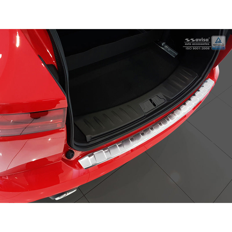 Avisa, Protezione paraurti posteriore, Acciaio inox, adatta a Jaguar E-Pace 2017-2020 & FL 2020- 'Ribs'