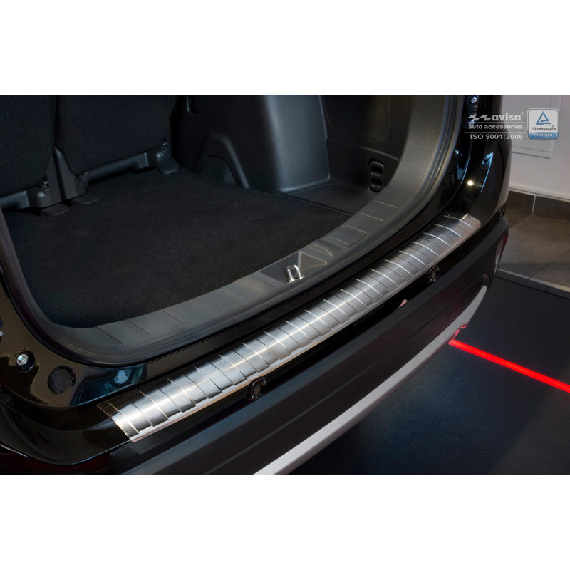 Avisa, osłona tylnego zderzaka, stal nierdzewna, pasuje do Mitsubishi Outlander III Facelift 2015- „Ribs” (z wycięciem na PDC)