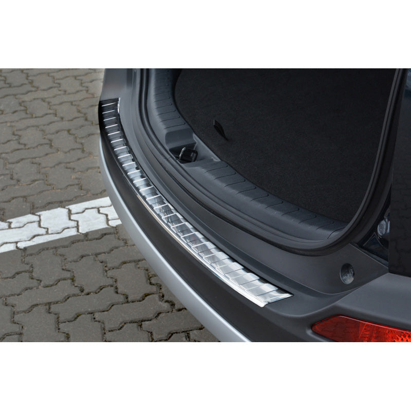 Avisa, Achterbumperbescherming, roestvrij staal, passend voor Toyota RAV-4 2013-2015 'Ribs'