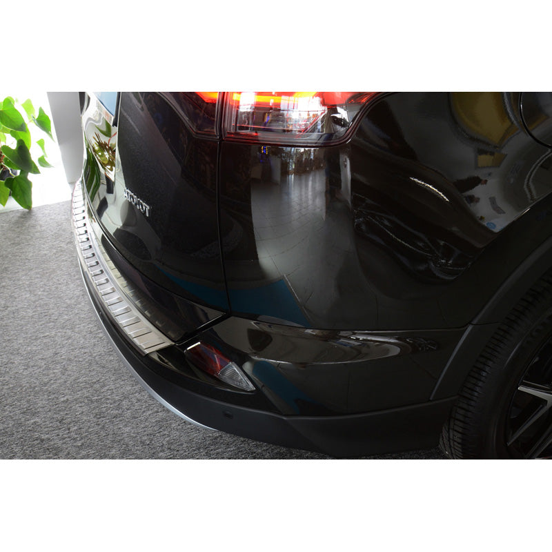 Avisa, Achterbumperbescherming, roestvrij staal, passend voor Toyota RAV4 2015- 'Ribs'