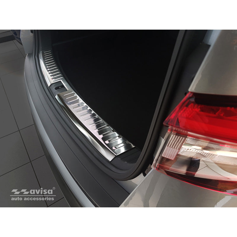 Avisa, Inner Bumper Protector, Stainless Steel, Fits Skoda Kodiaq 2017-2021 & FL 2021-2024 'Ribs'
