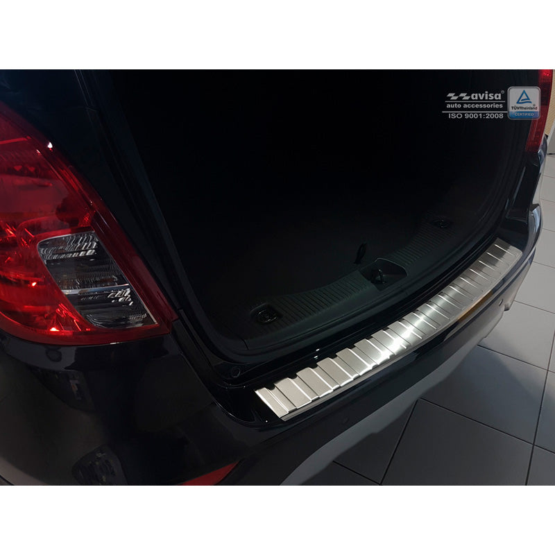 Avisa, Protezione del paraurti posteriore, acciaio inossidabile, adatto a Opel Mokka X 2016- 'Ribs'