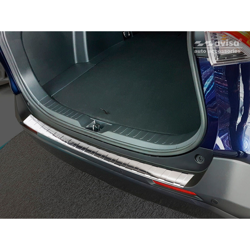 Avisa, Achterbumperbescherming, roestvrij staal, passend voor Toyota RAV4 (5e generatie) 2018- & Suzuki Across 2020- 'Ribs'