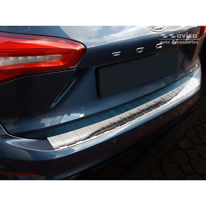Avisa, ochrana zadního nárazníku, nerezová ocel, pasuje na Ford Focus IV Kombi 2018- 'Ribs'