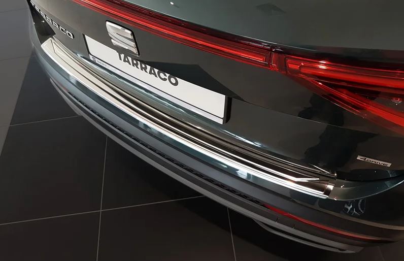 Avisa, protège-pare-chocs arrière, acier inoxydable, convient pour Seat Tarraco 2019-