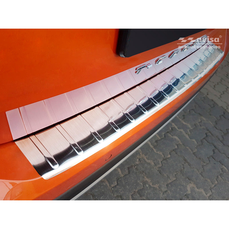 Avisa, ochrana zadního nárazníku, nerezová ocel, pasuje na Volkswagen T-Cross 2019-2024 & FL 2024- 'Ribs'