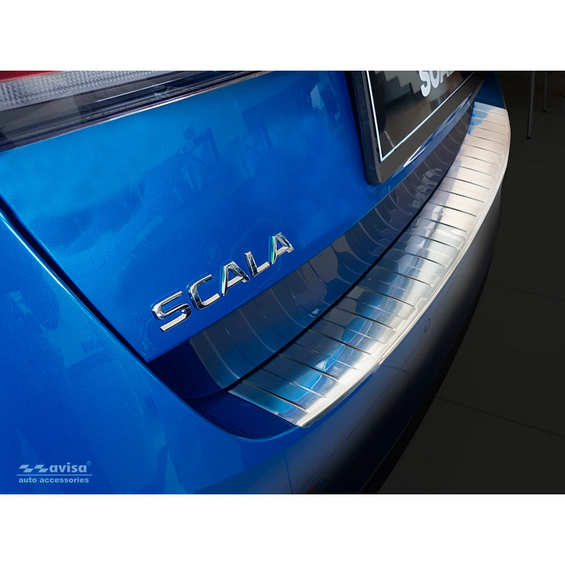 Avisa, osłona tylnego zderzaka, stal nierdzewna, pasuje do Skoda Scala 2019-2024 & Facelift 2024- 'Ribs'
