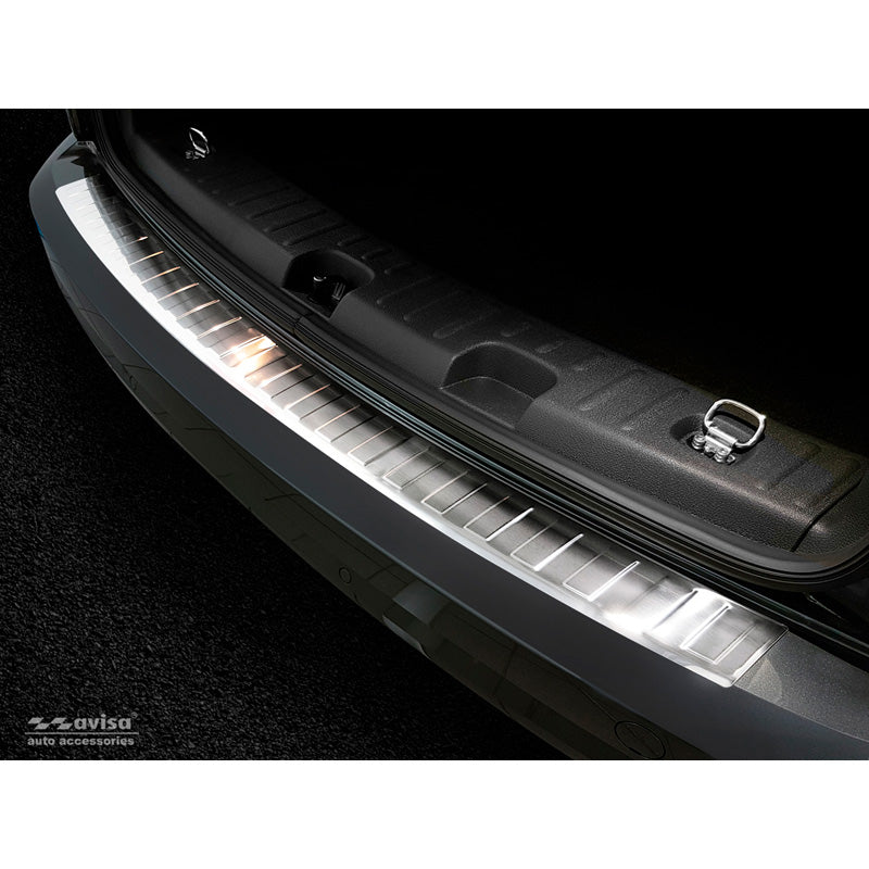 Avisa, ochrana zadního nárazníku, nerezová ocel, pasuje na Volkswagen Caddy 2004-2015 & 2015-2020 'Ribs'