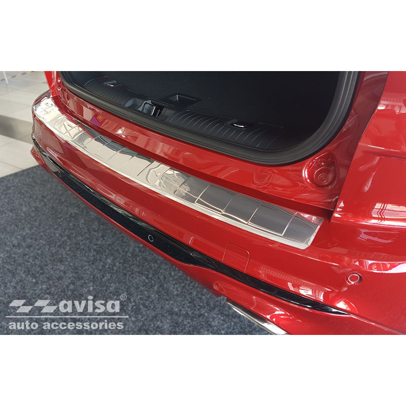 Avisa, ochrana zadního nárazníku, nerezová ocel, pasuje na Ford Kuga III ST-Line/Vignale/Hybrid ST-Line 2019-2024 & FL 2024- 'Ribs'