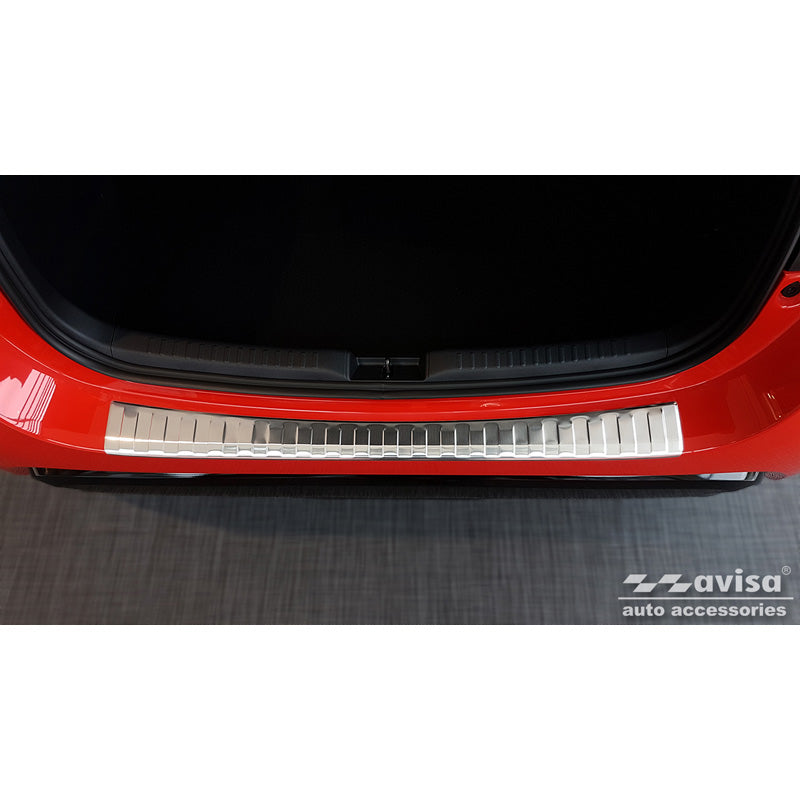 Avisa, protezione paraurti posteriore, acciaio inossidabile, adatta a Toyota Yaris IV HB 5 porte (escl. GR) 2020-2024 & Facelift 2024- 'Ribs'
