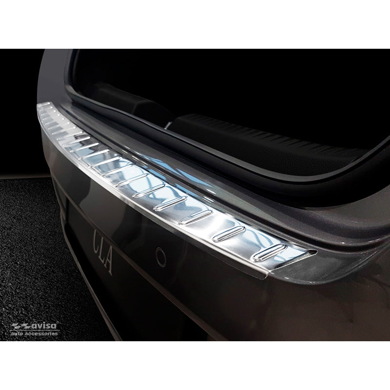 Avisa, protezione paraurti posteriore, acciaio inossidabile, adatta a Mercedes CLA II (X118) Shooting Brake 2019- 'Ribs'