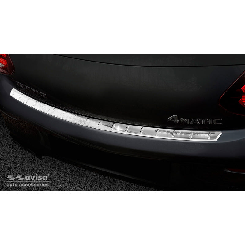 Avisa, protezione paraurti posteriore, acciaio inossidabile, adatta a Mercedes C-Class C205 Coupe AMG 2015-2021 'Ribs'