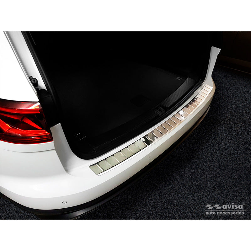 Avisa, Protezione paraurti posteriore, acciaio inossidabile, adatta a Volkswagen Touareg III (CR7) 2018- Incl. Facelift 'Ribs'